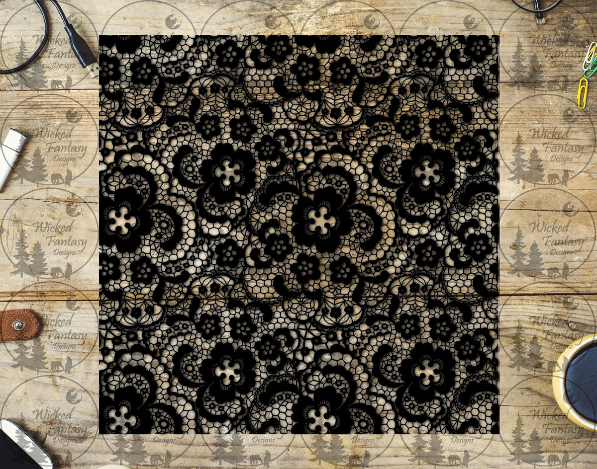 UVDTF Lace Petals 20oz 30oz 10"x10"