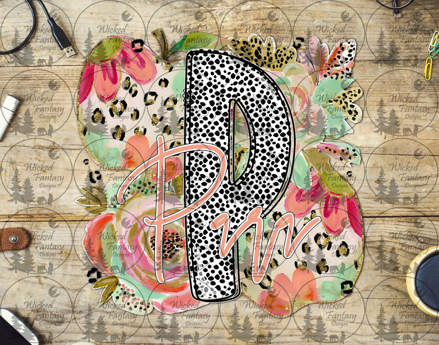UVDTF Para Floral Dalmatian Dots