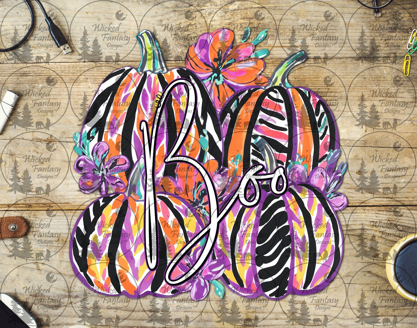 UVDTF Boo Pumpkin Stack