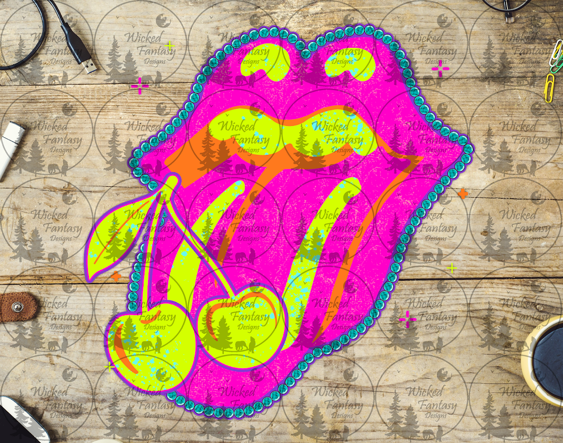 UVDTF Neon Lips and Cherries