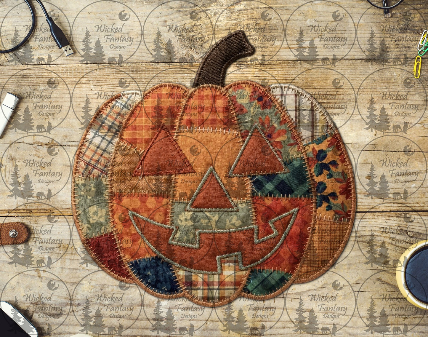 UVDTF Faux Quilted Pumpkin