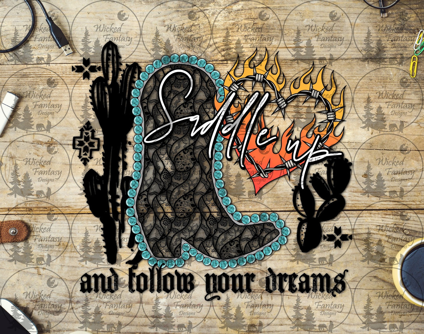 UVDTF Saddle Up and Follow Your Dreams