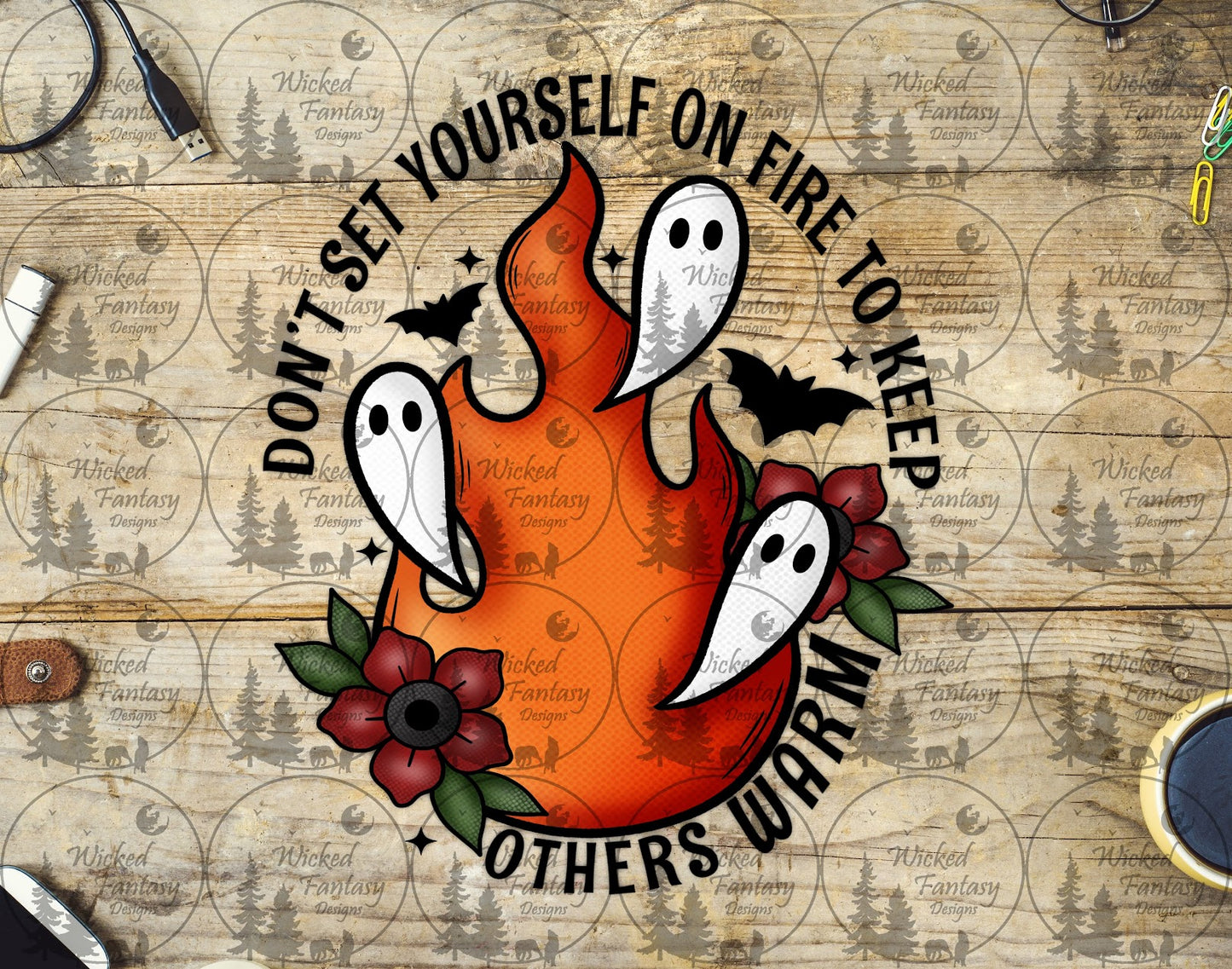 UVDTF Don't Set Yourself on Fire to Keep Others Warm Ghosts