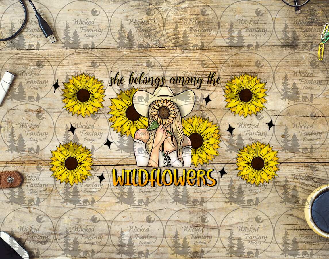 UVDTF She Belongs Among the Wildflowers 16oz 40oz