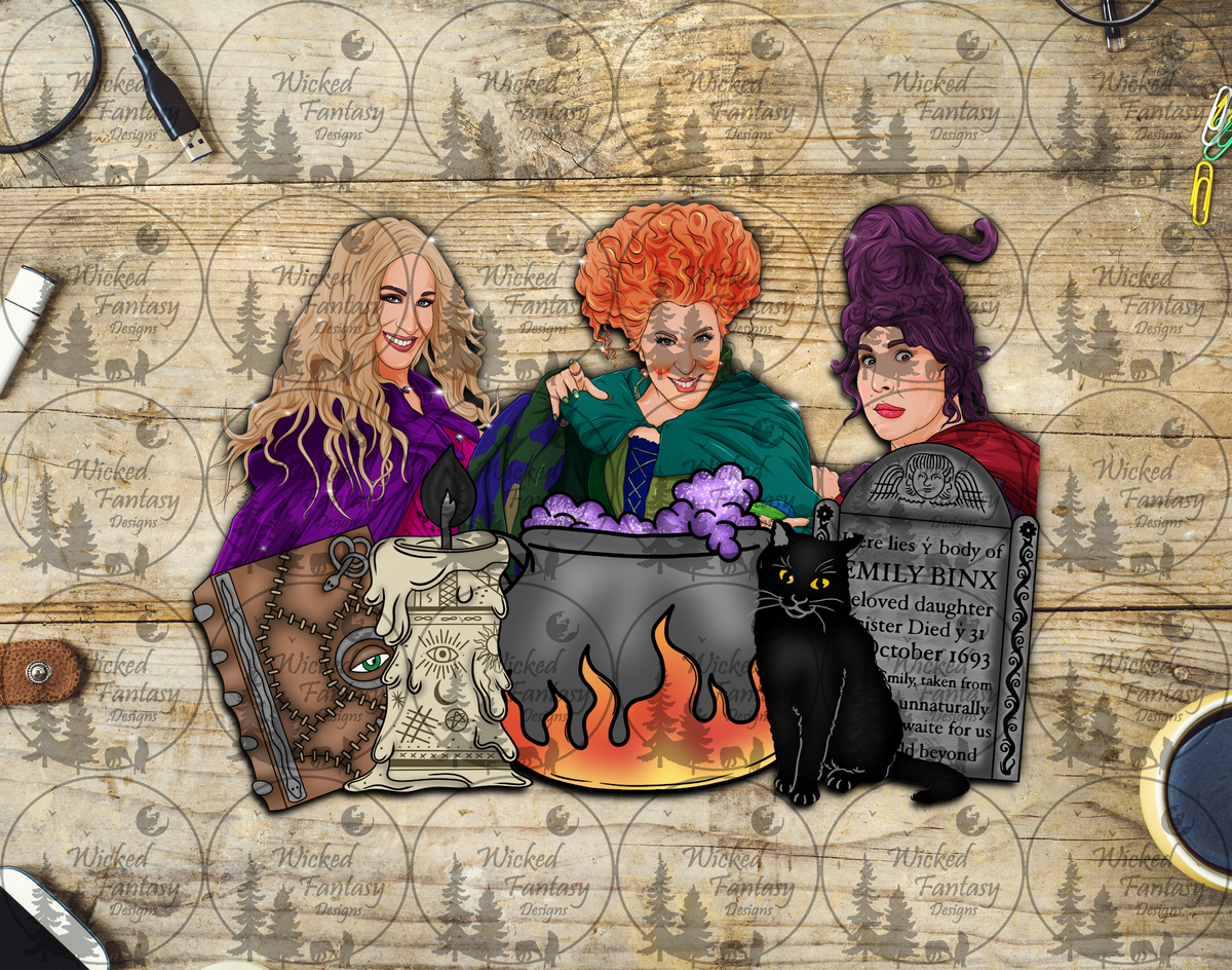 UVDTF Sisters Spell Book Cauldron