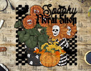 UVDTF Spooky Floral Shop