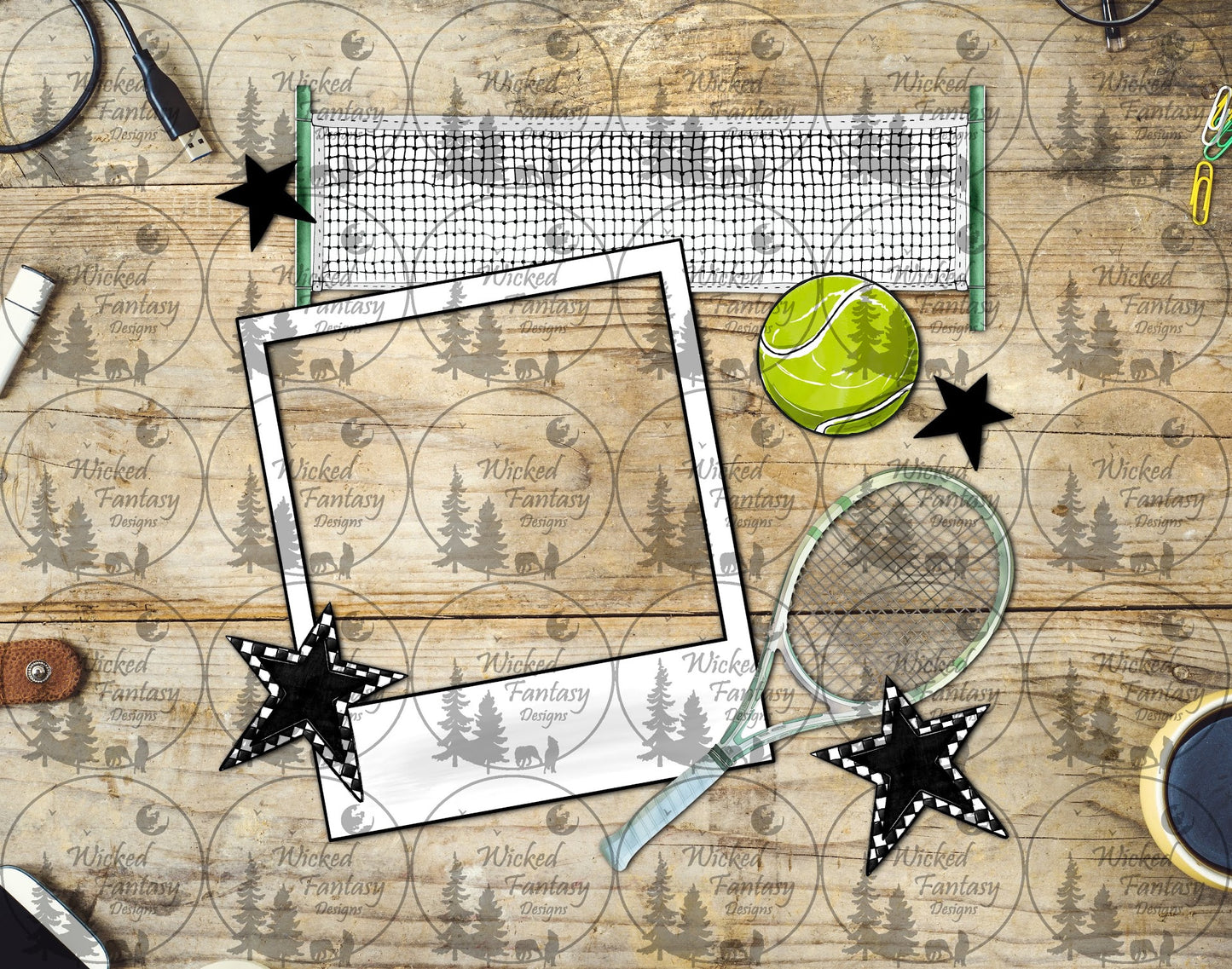 UVDTF Tennis Frame