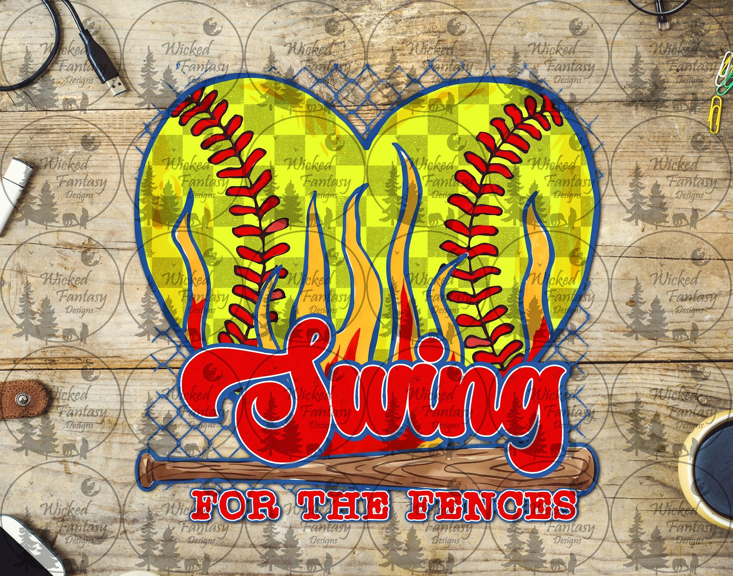 UVDTF Swing for the Fences Softball