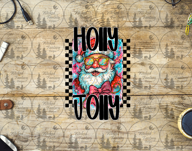 UVDTF Holly Jolly Cool Santa