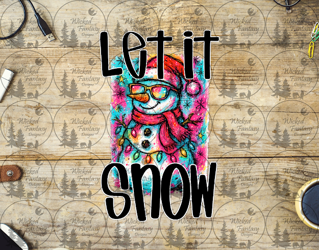 UVDTF Let it Snow Cool Snowman