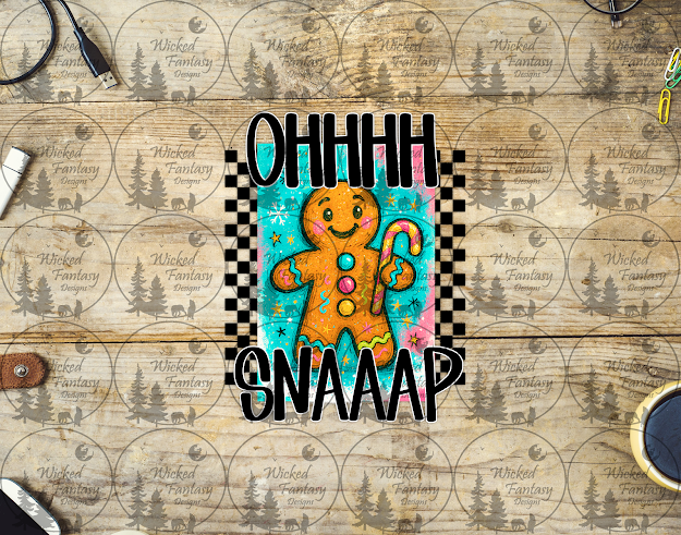 UVDTF Ohhh Snaaap Gingerbread Man