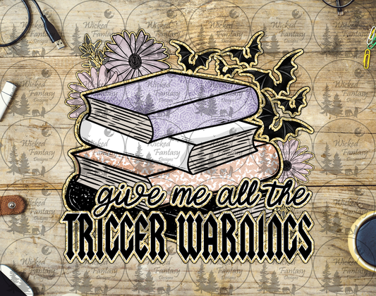 UVDTF Give Me All the Trigger Warnings Books