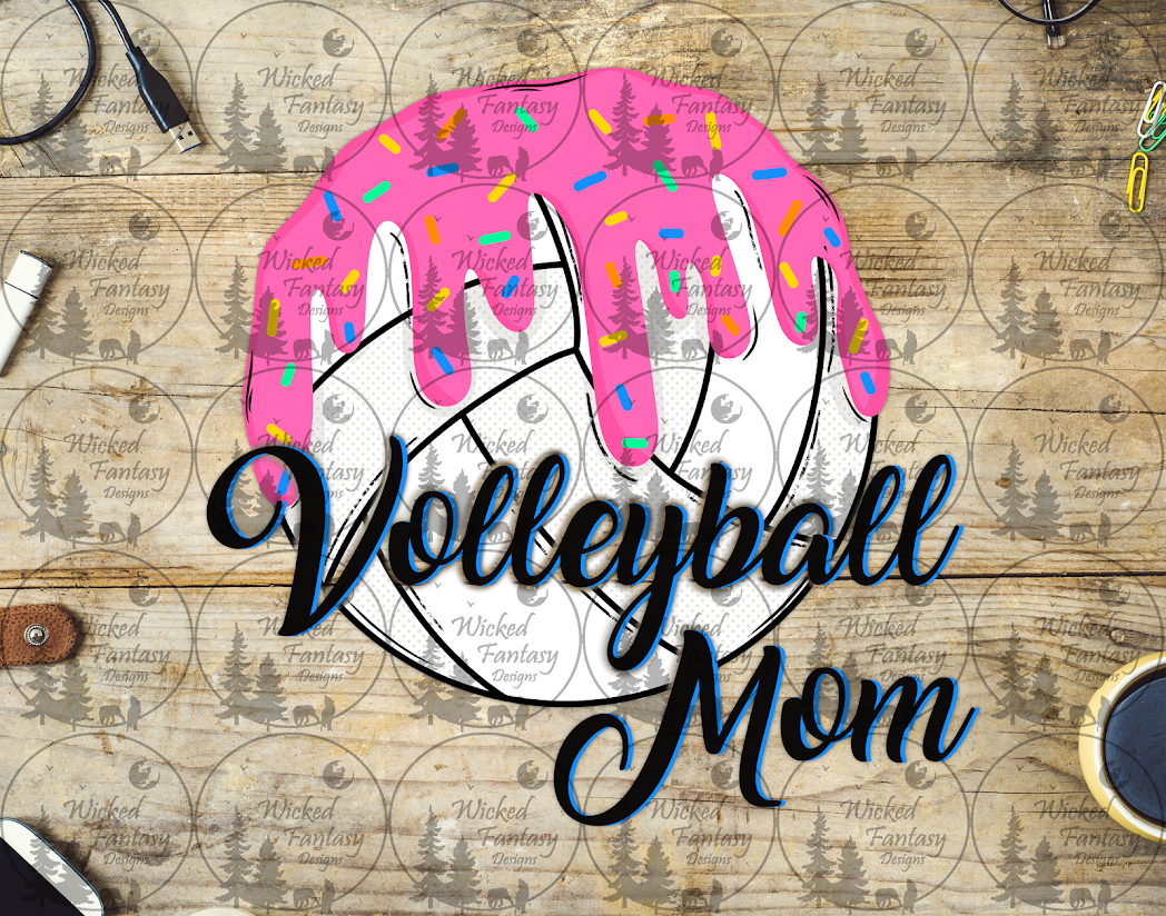 UVDTF Volleyball Mom Sprinkles and Icing