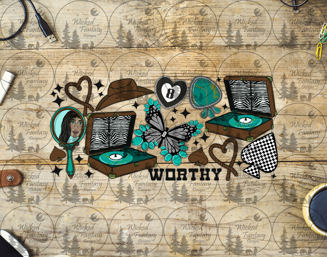 UVDTF Worthy Cowgirl 16oz 40oz – Wicked Fantasy Designs