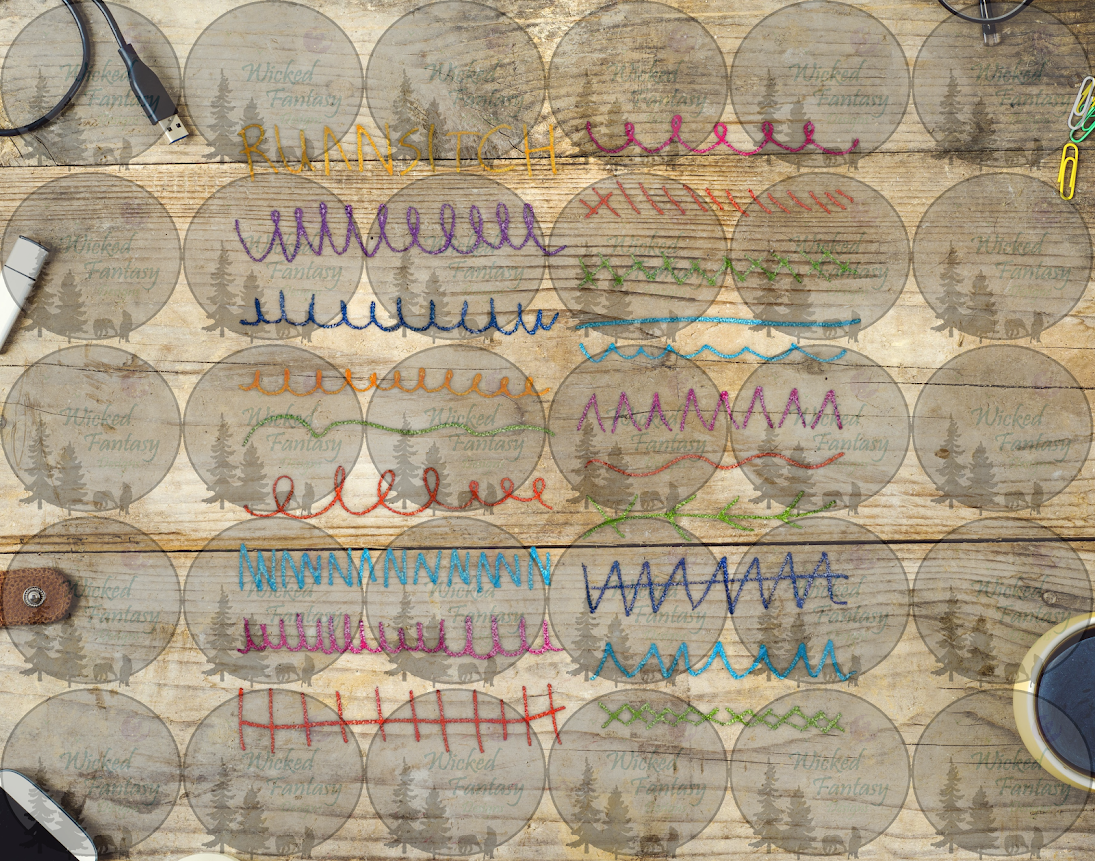 UVDTF Kids Scribbles II 6x12" Striping element