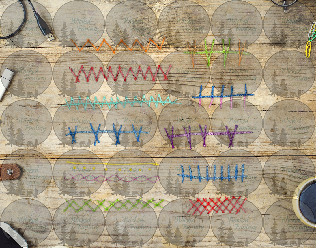 UVDTF Kids Scribbles III 6x12" Striping element