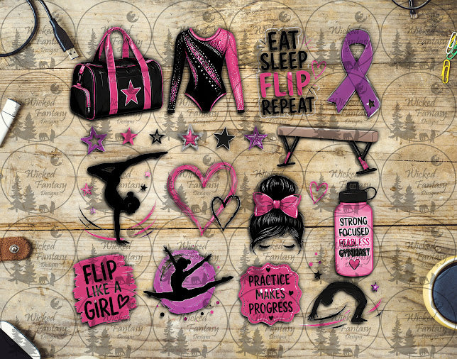 UVDTF Gymnastics Element Sheet