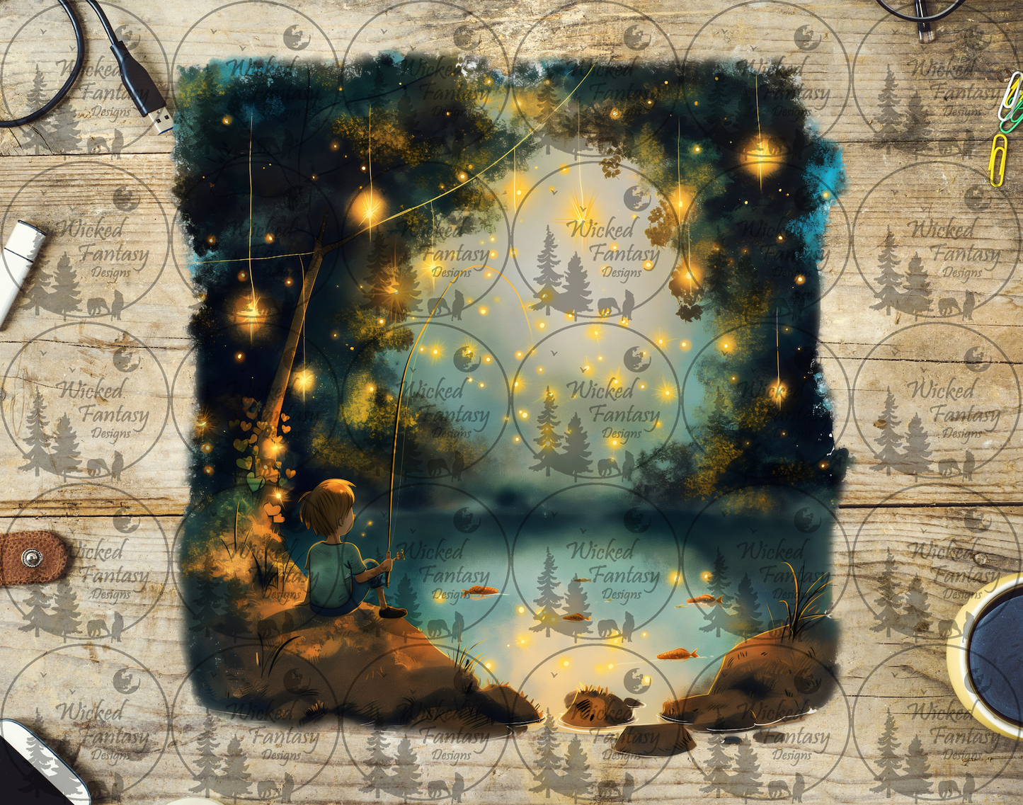 UVDTF Fishing by the Fireflies