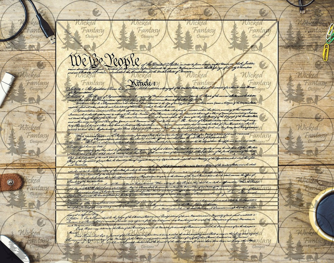 UVDTF Constitution Triangles and Striping 20oz 30oz 10"x10" Element Sheet