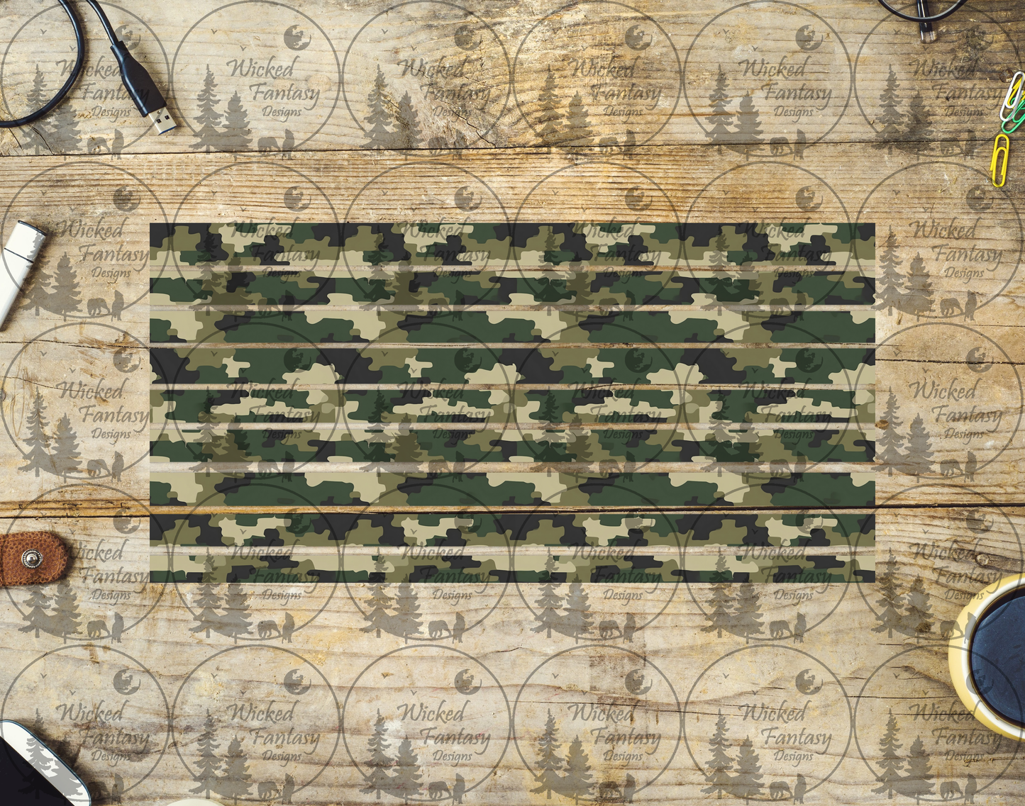 UVDTF Camo 6x12" Striping element
