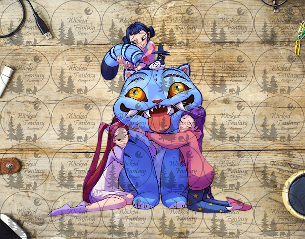 UVDTF Demon Hunter Cat and Girls