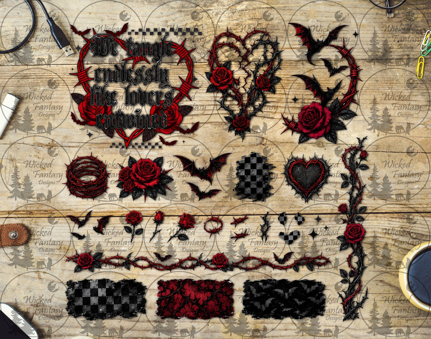 UVDTF We Tangle Endlessly Multimedia Element Sheet