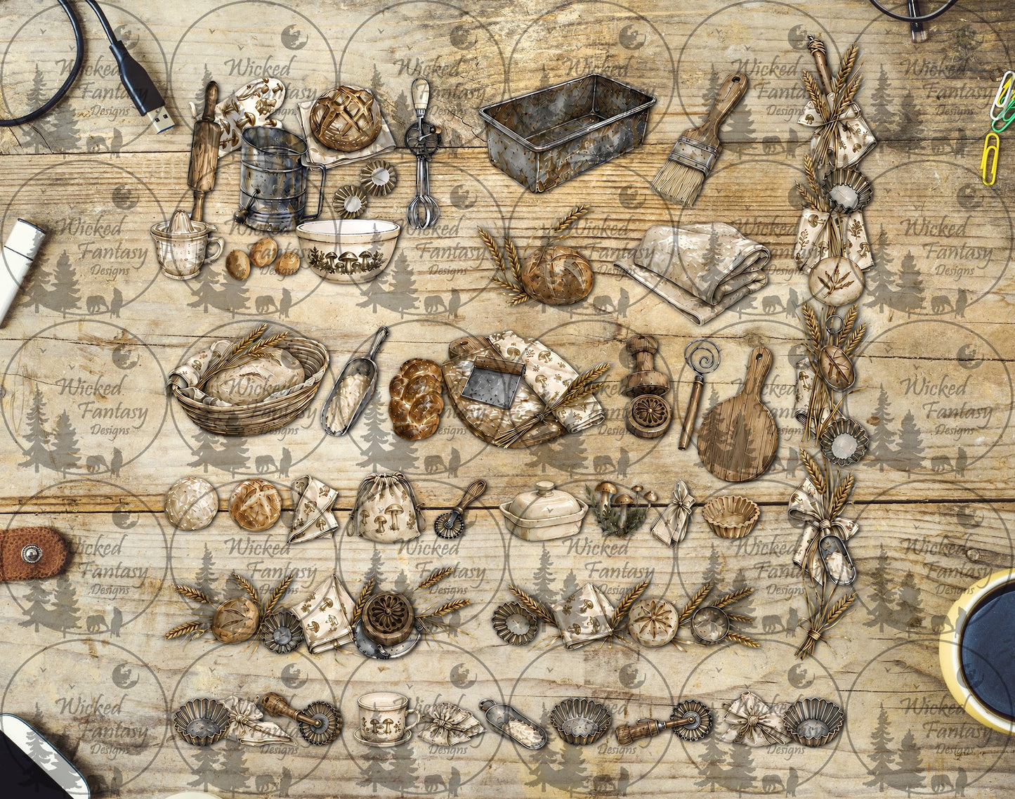 UVDTF Baking and Cooking Multimedia Element Sheet