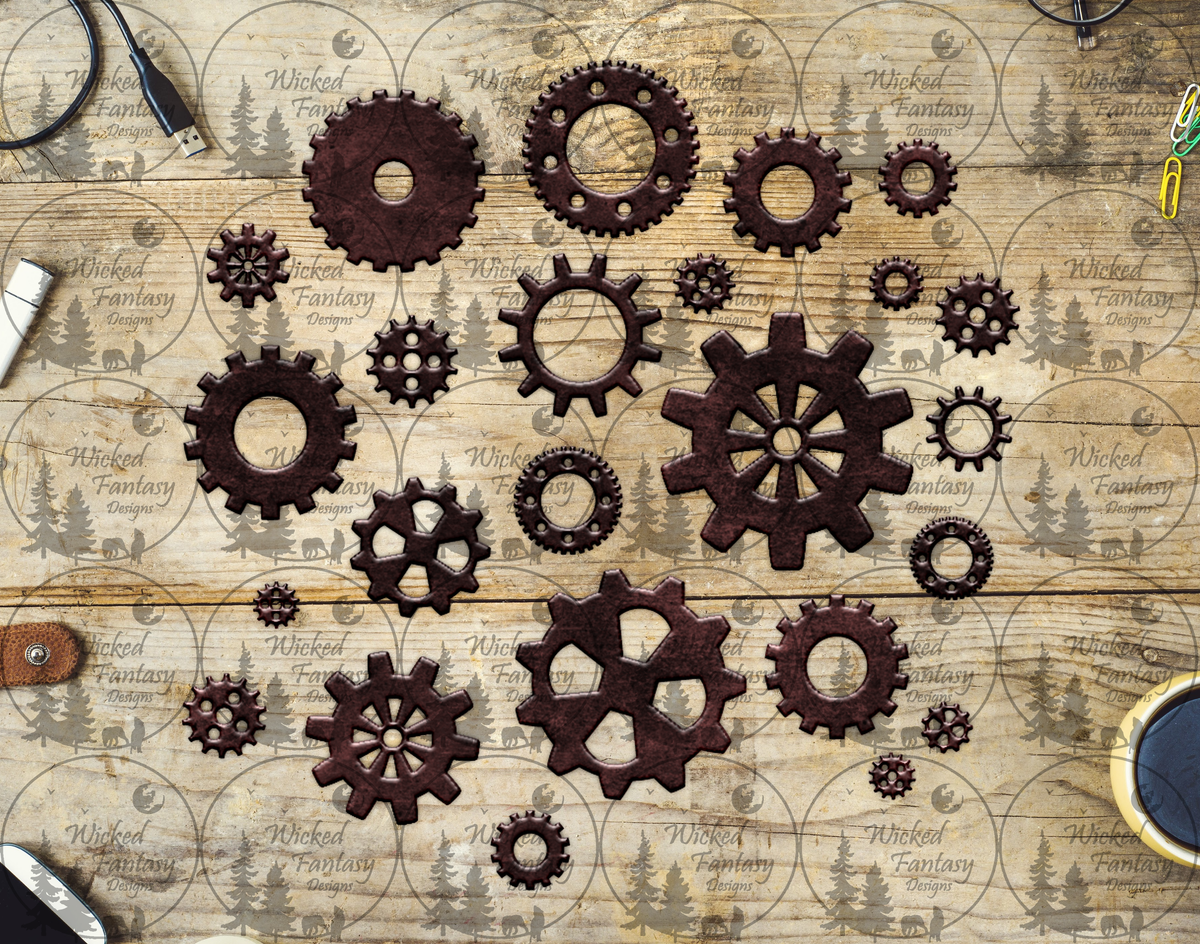 UVDTF Bronze Gears
