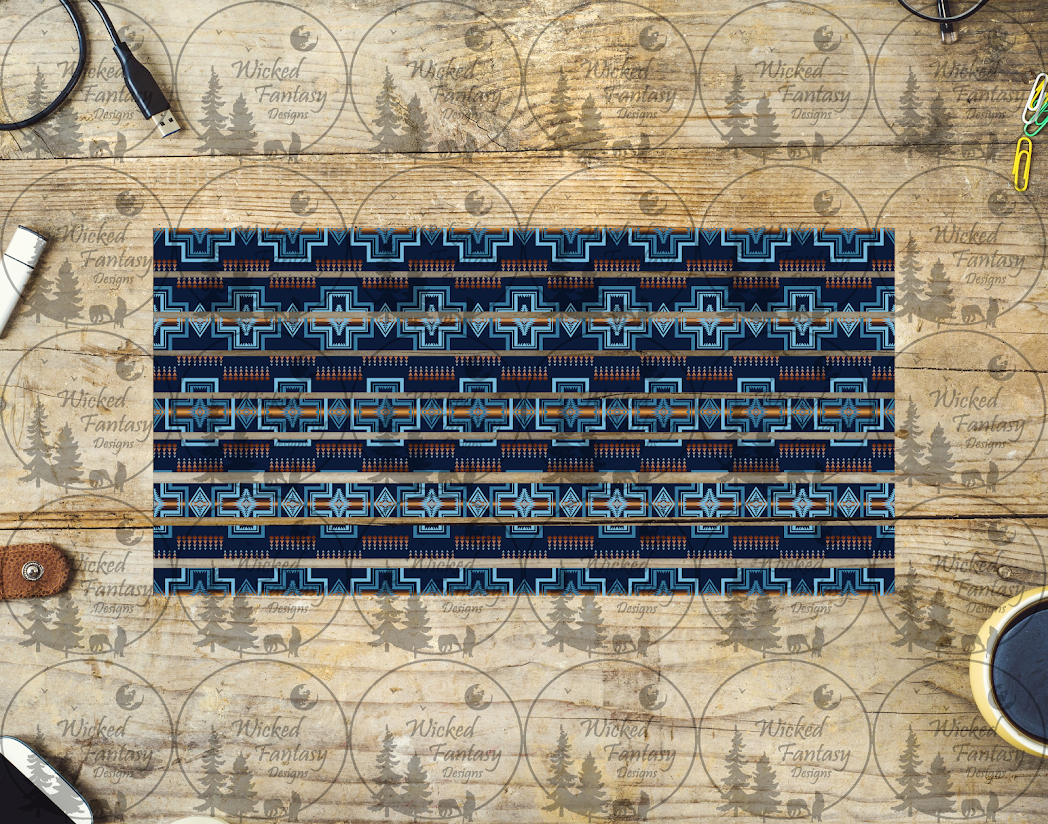 UVDTF Navy Pendleton Striping 6x12" element