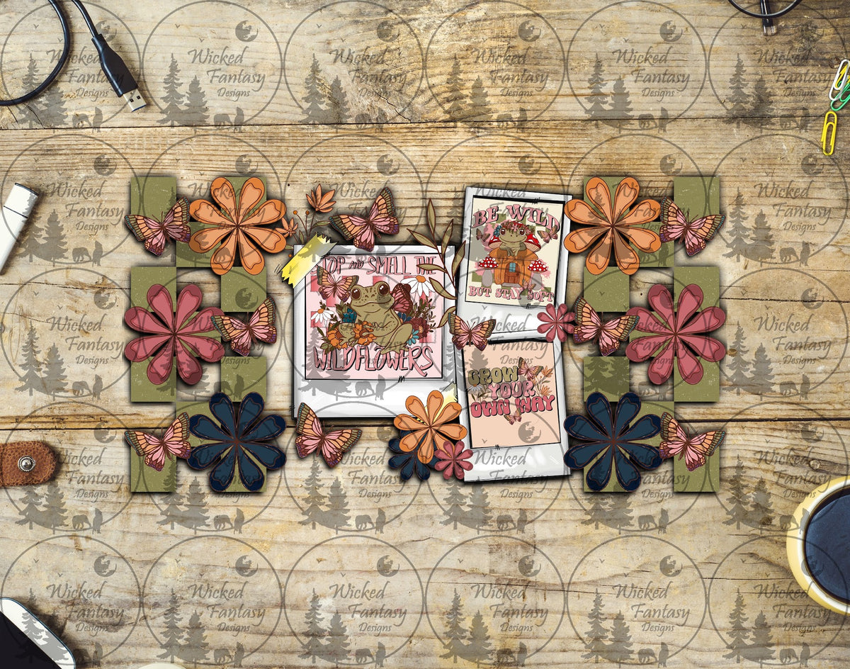 UVDTF Stop and Smell the Wildflowers Photo Collage 16oz 40oz