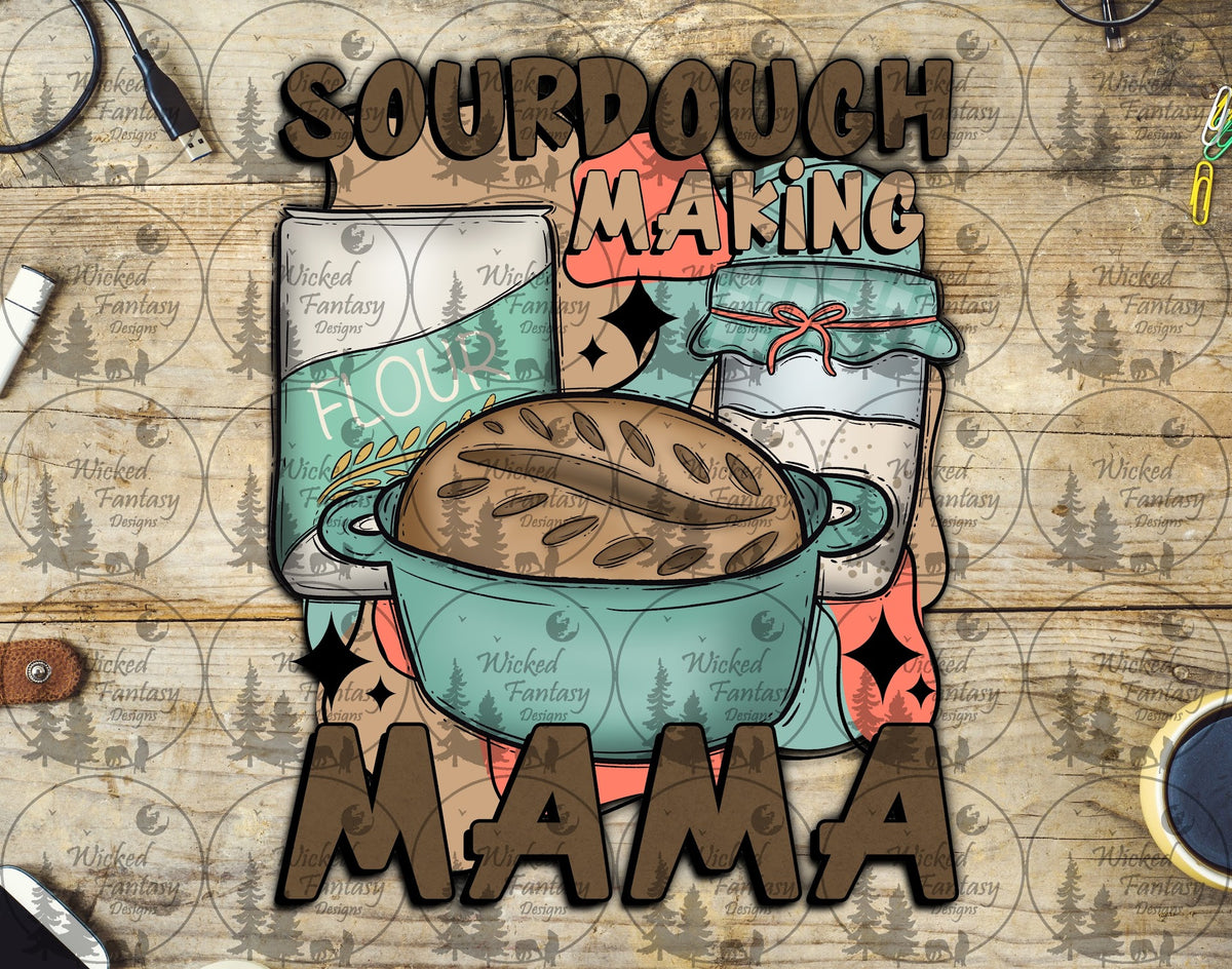 UVDTF Sourdough Making Mama