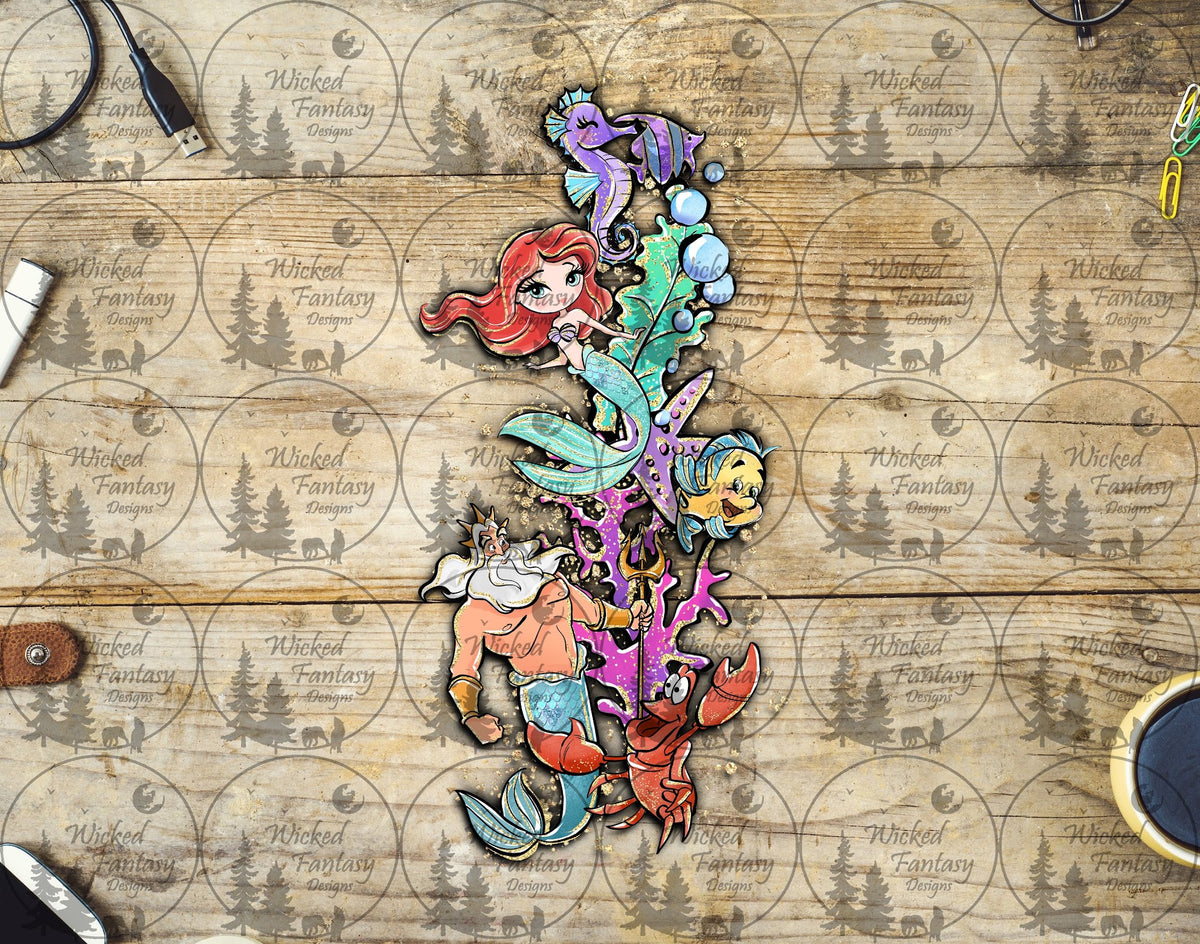 UVDTF Mermaid Vertical Element