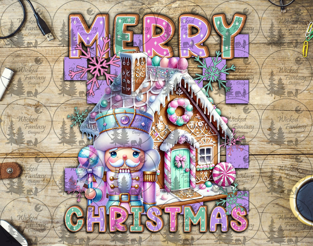 UVDTF Merry Christmas Pastel Nutcracker