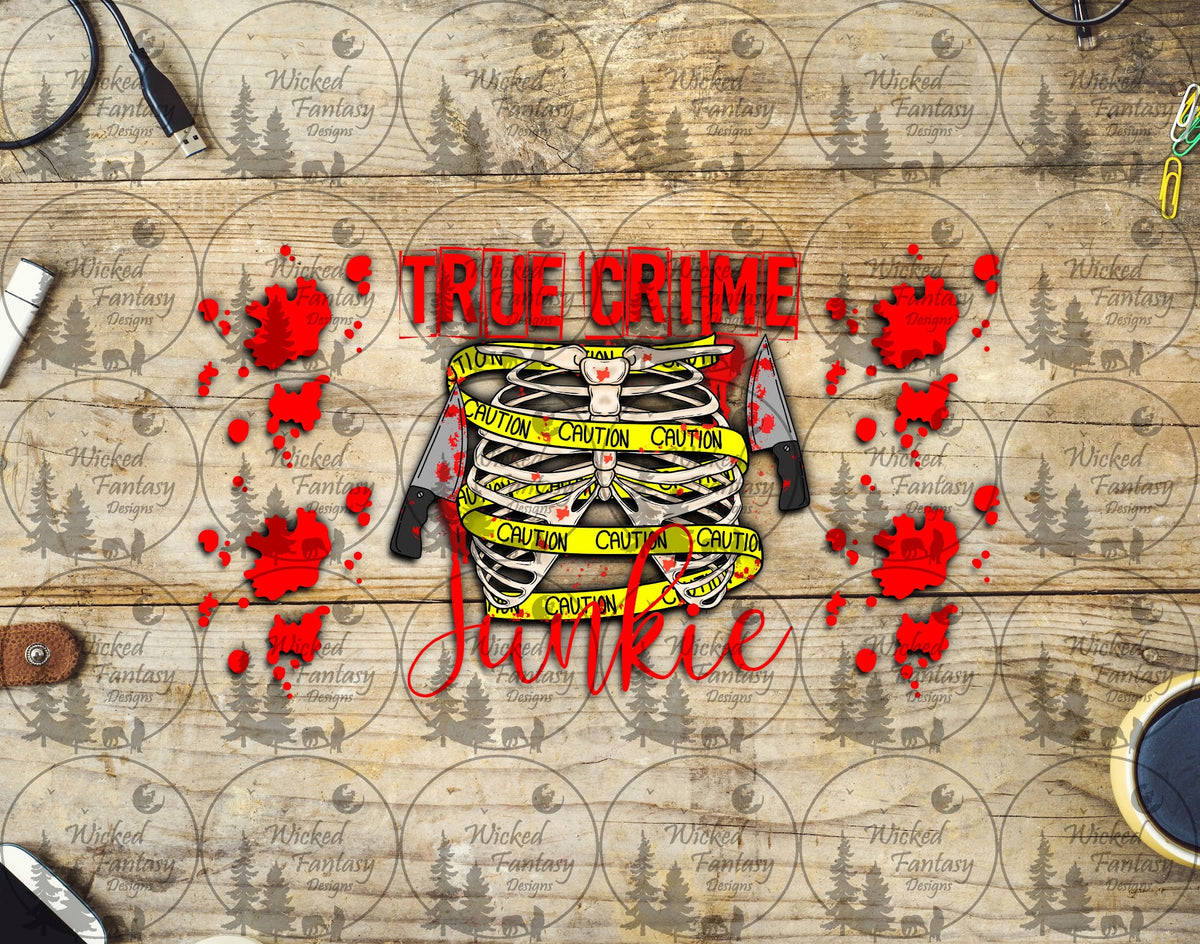 UVDTF True Crime Junkie Skeleton 16oz 40oz