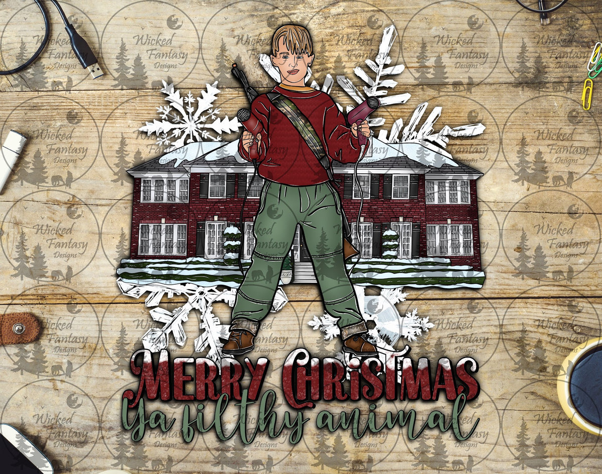 UVDTF Merry Christmas Ya Filthy Animal