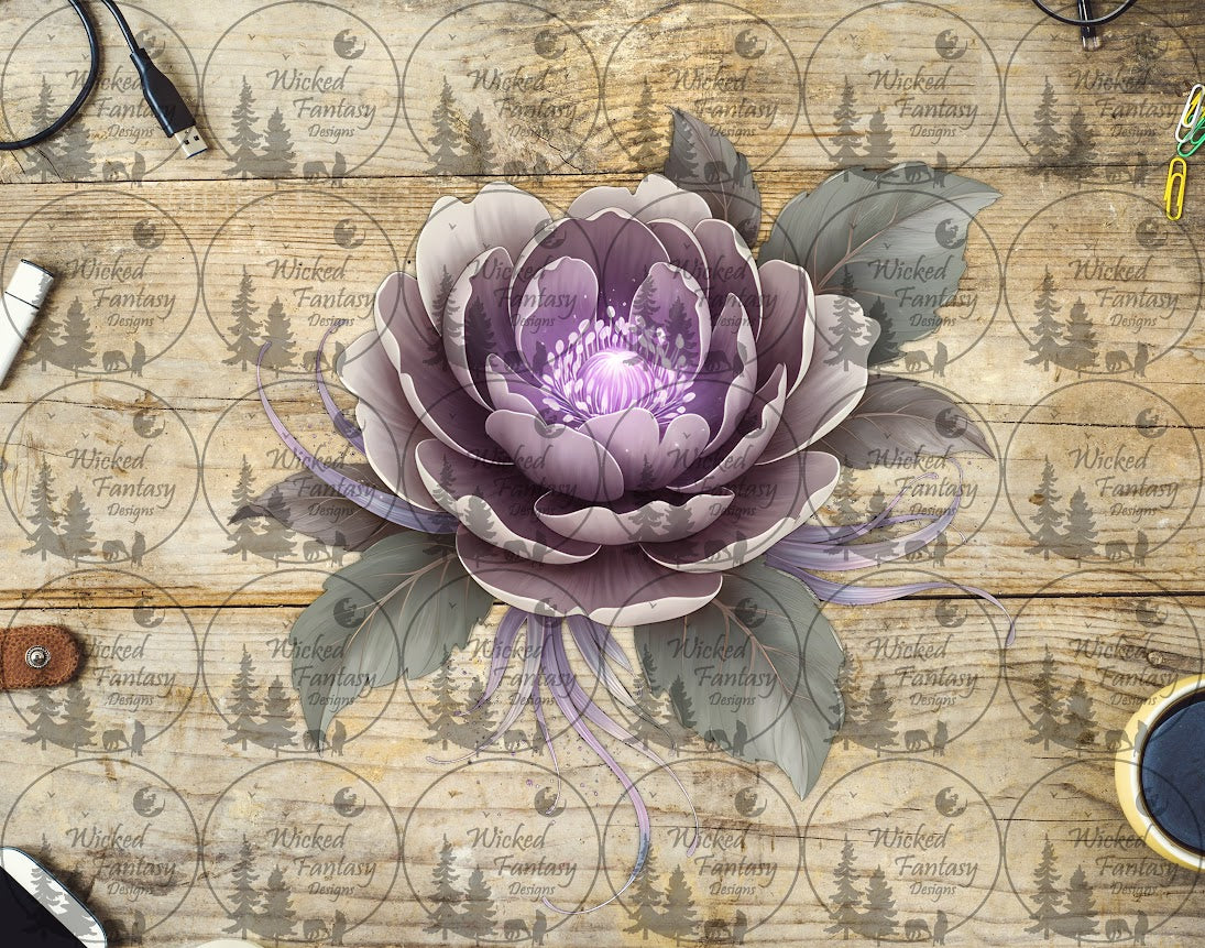 UVDTF Velvet Plum Peony