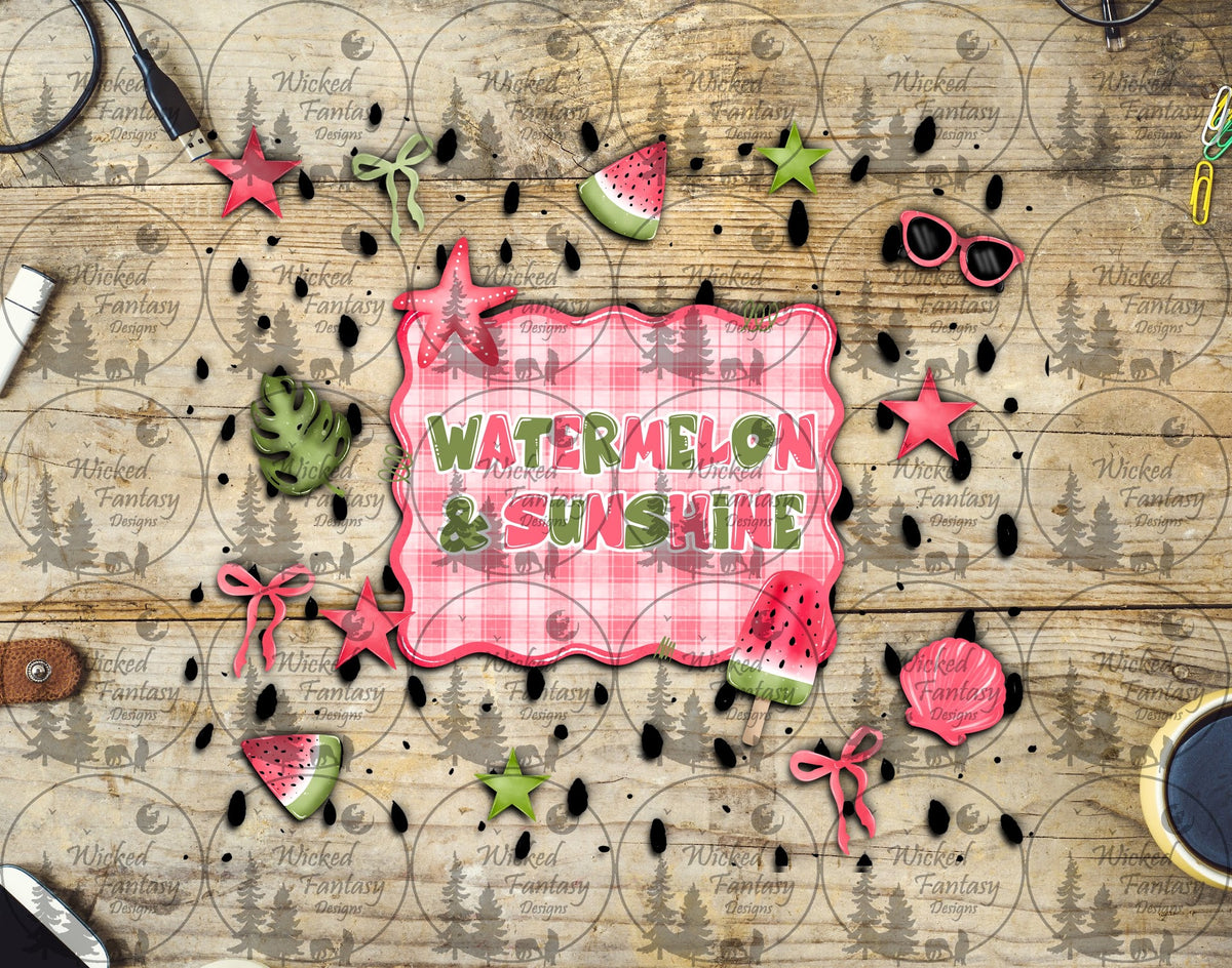 UVDTF Watermelon and Sunshine 20oz 30oz 10"x10"
