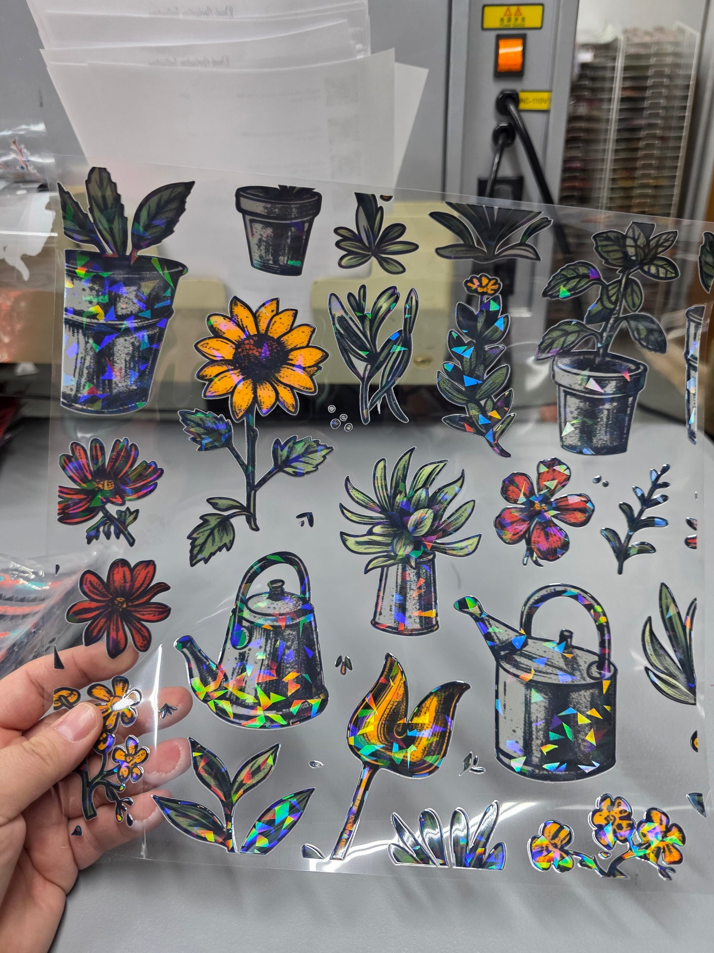 UVDTF Shattered Holographic Garden Essentials 11"x11"