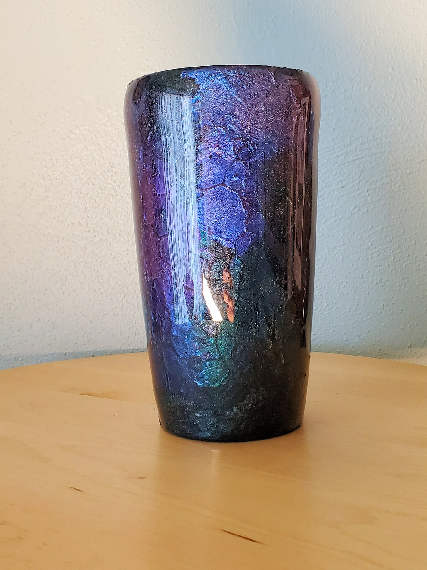 Dragon Scale Pattern Ceramic Epoxy Resin Tumbler