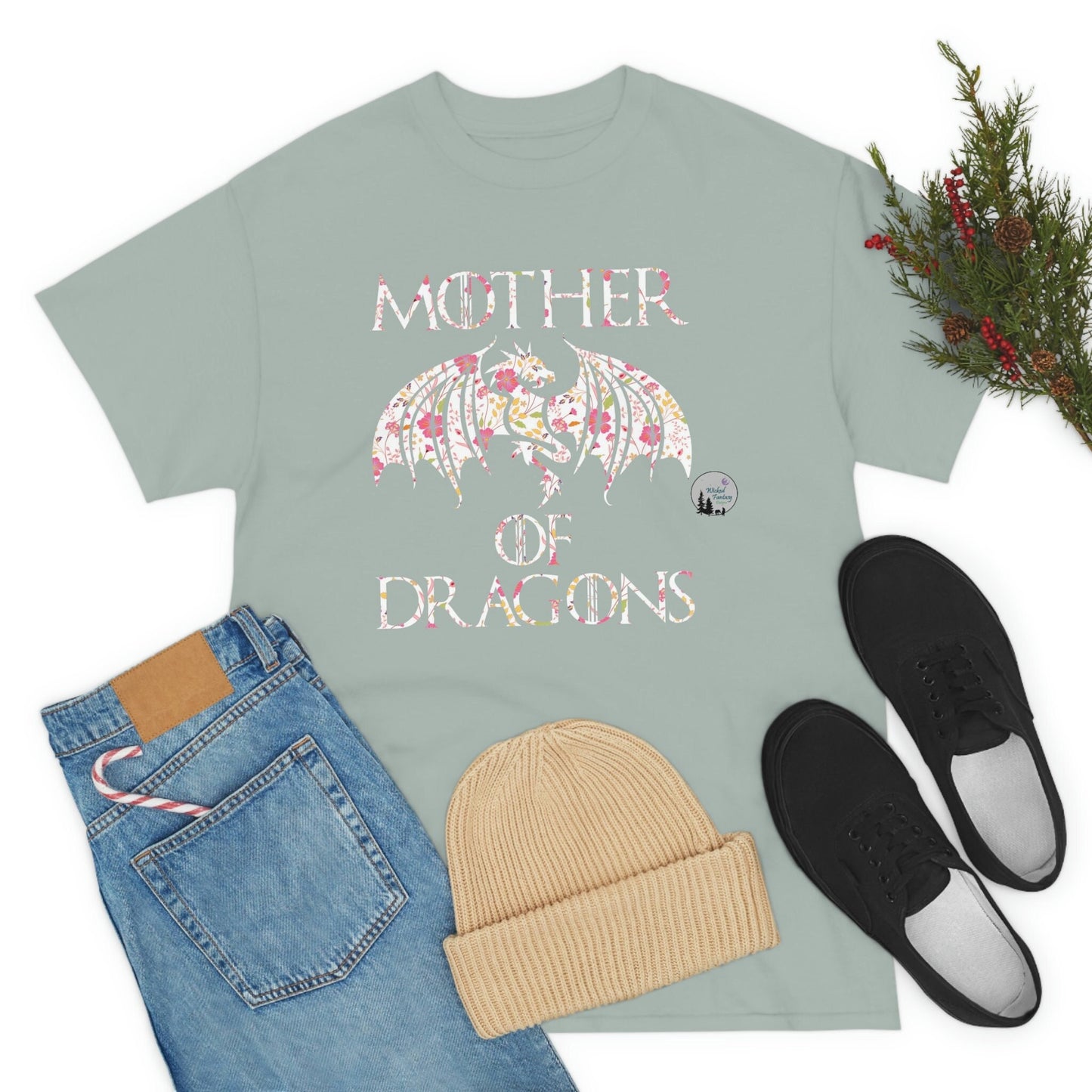 Mother of Dragons Cute Funny Heavy Cotton Tee