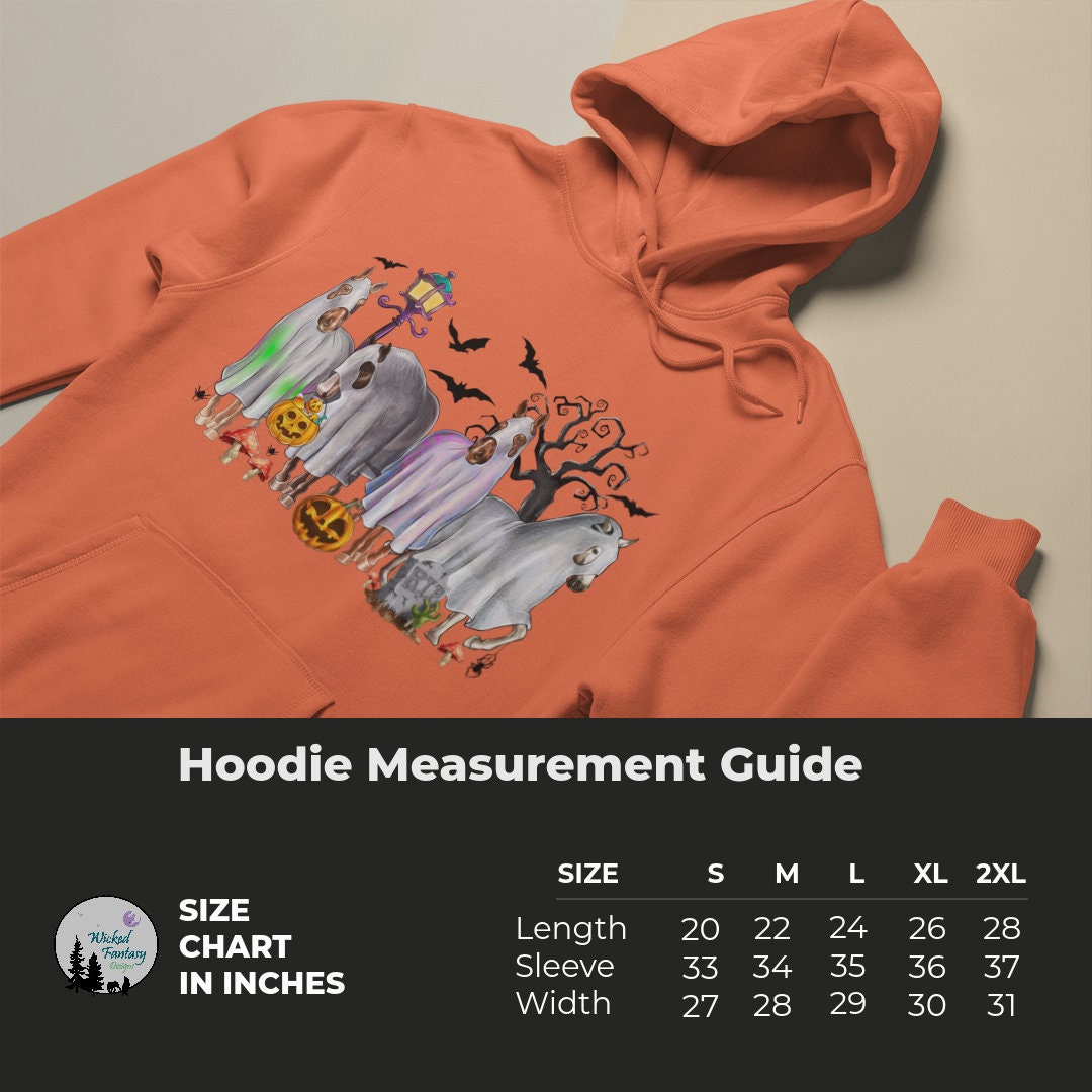 Ghost Horses Haloween Trick O' Treat Unisex Heavy Blend™ Hooded Sweatshirt