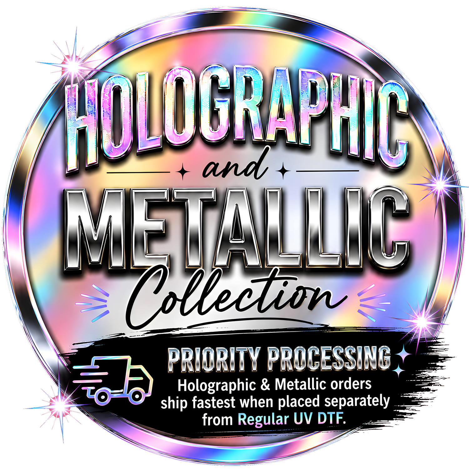 HOLO and Metallic UVDTF