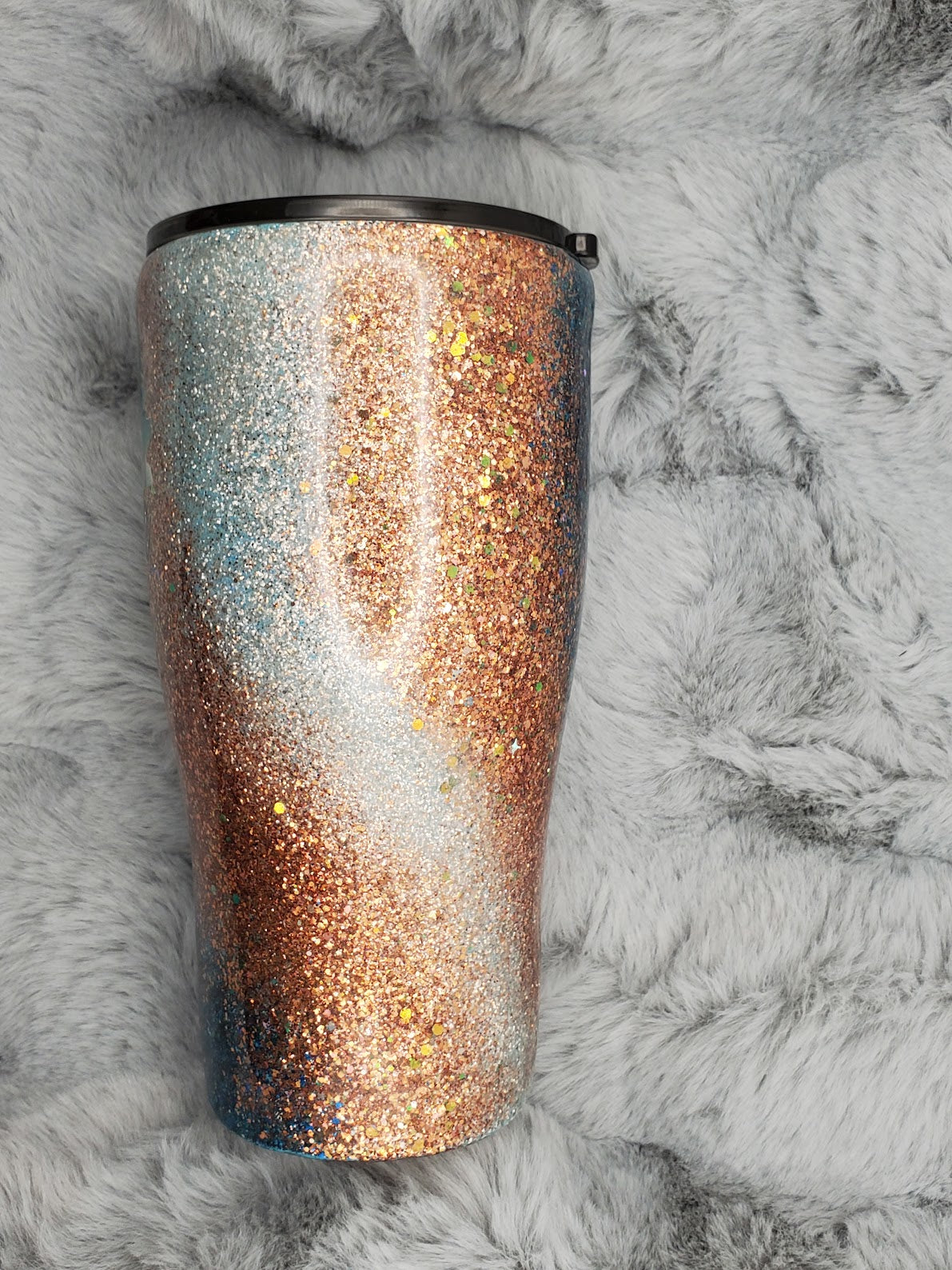 Faith Can Move Mountains Glitter Swirls Epoxy 30oz Tumbler