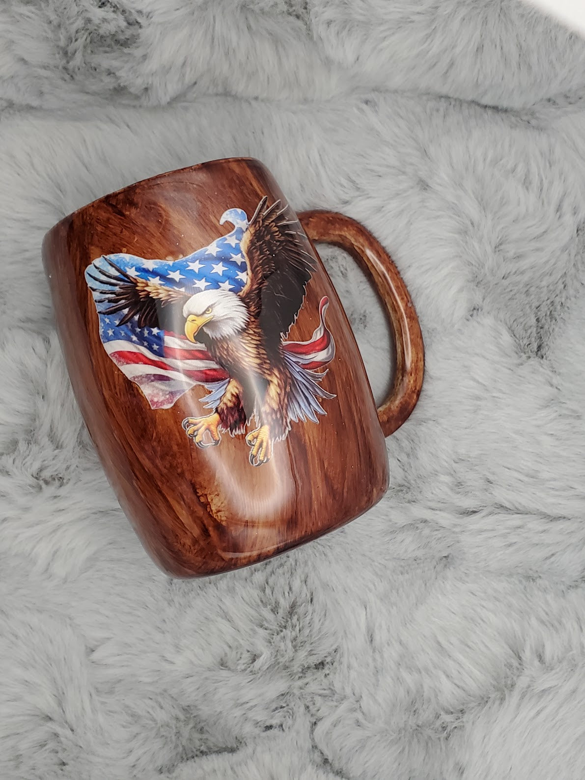 American Flag Eagle 14oz Coffee Mug