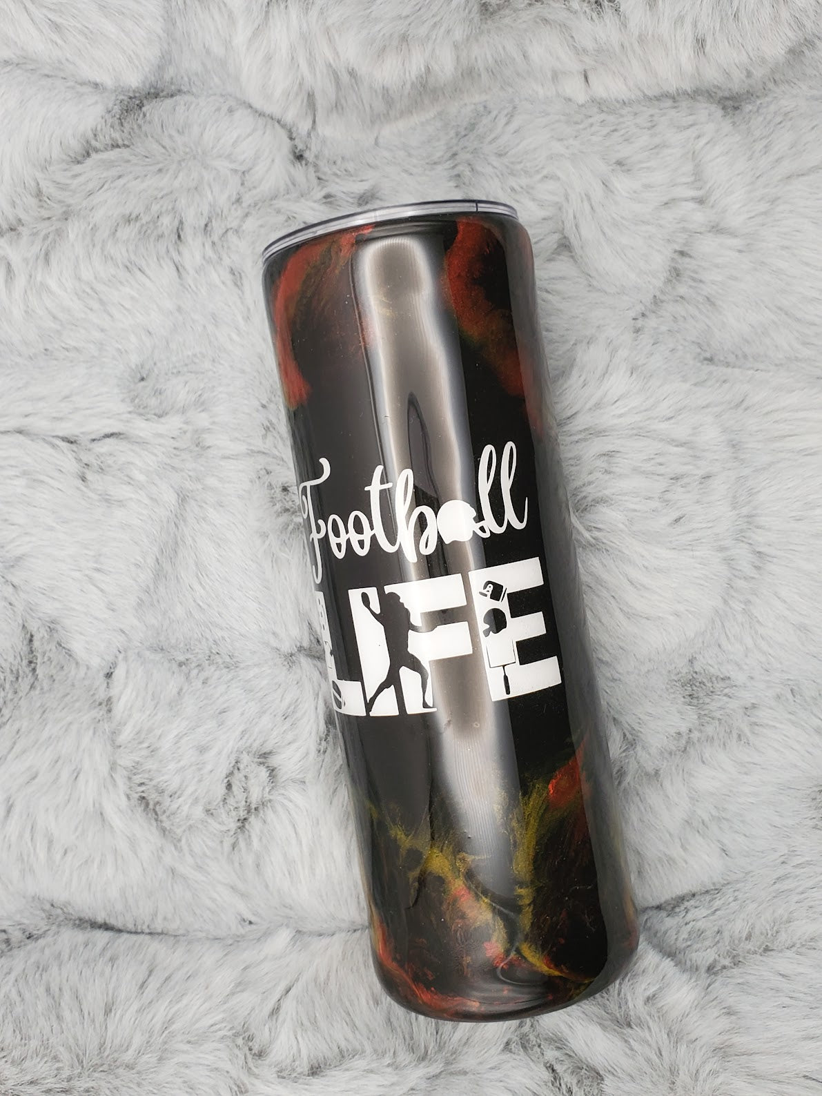 Football Life Tumbler 20oz Skinny