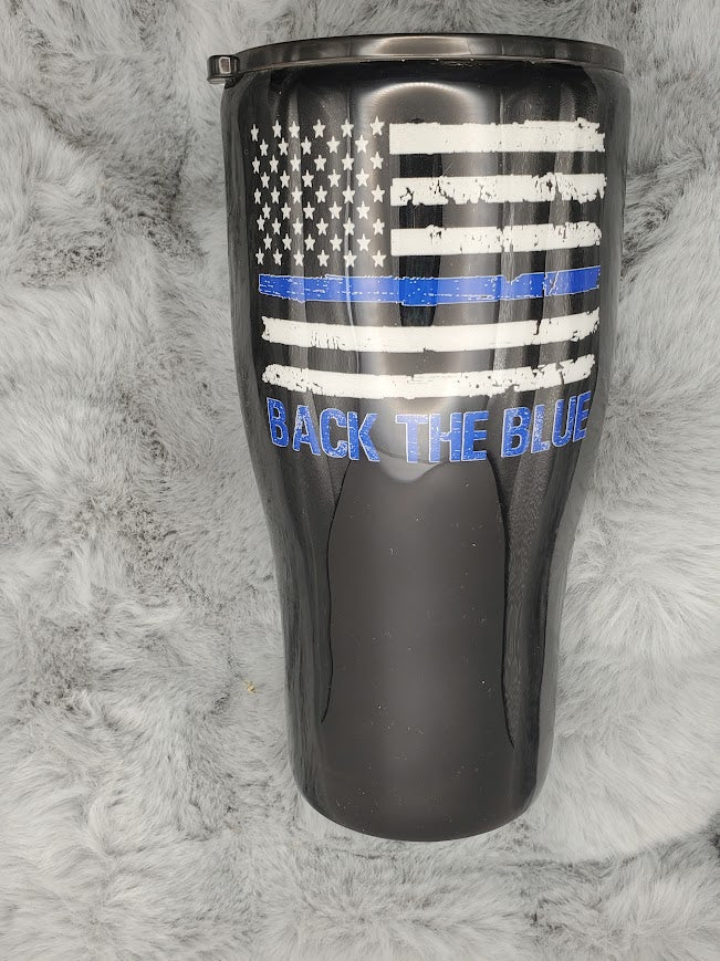 Back the Blue Tumbler 30oz