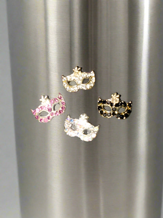 Jeweled Masks Alloy Tumbler Embellishment Nail Charm 10mm