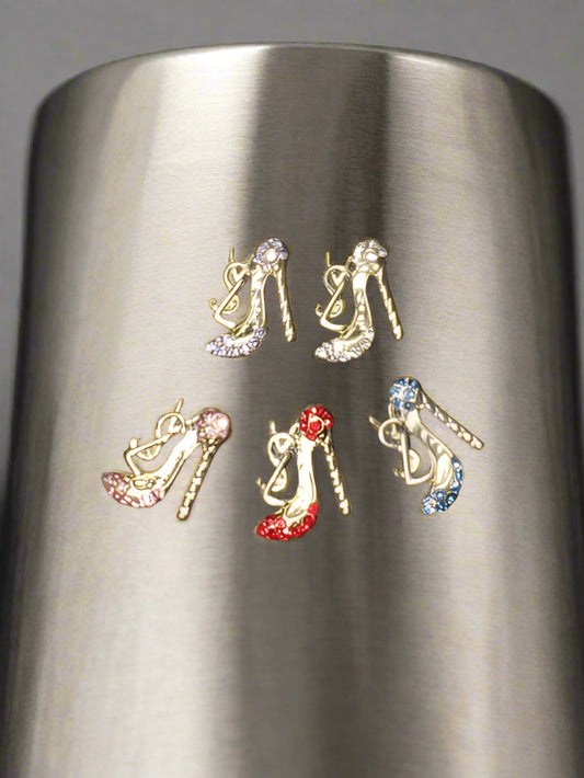 Jeweled Heels Alloy Tumbler Embellishment Nail Charm 15mm