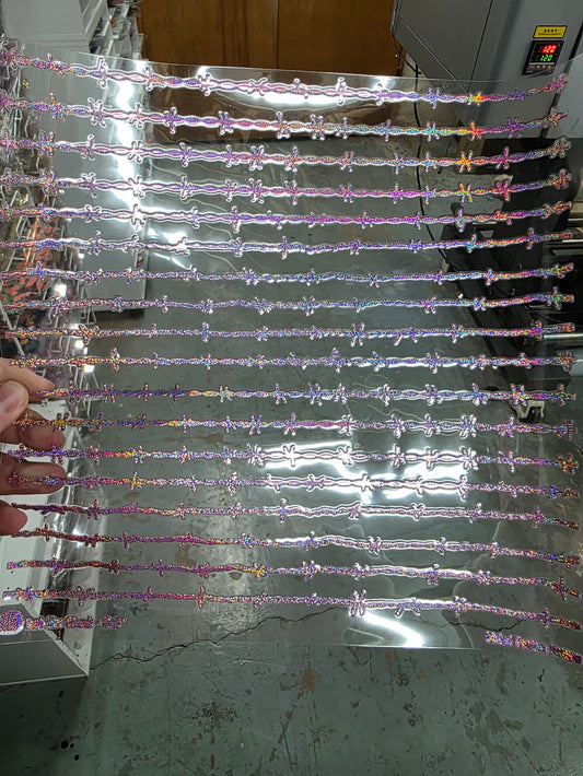 UVDTF Prism Rose Holographic Barb Wire 11"x11"