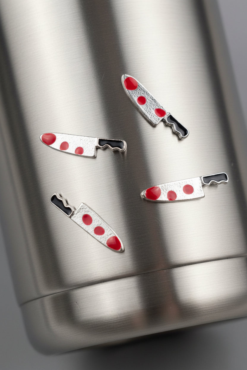 Knives with Blood Drips Tumbler Embellishment Nail Charm 15mm